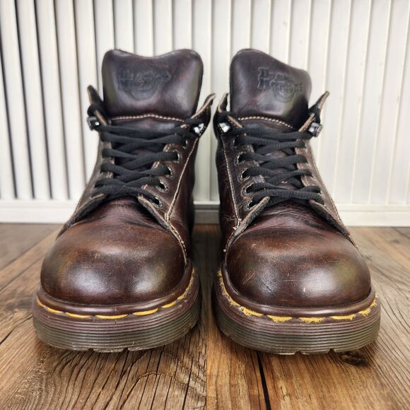 Y2K Doc Dr Martens 8542 Boots Women VTG Dr Martens 8542 Chunky Ankle Boots Womens Sz 9 UK 7 Brown England 90s Grunge